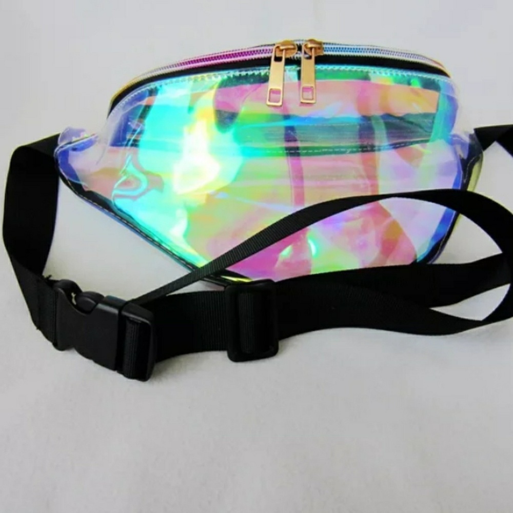 Transparent Holographic Fanny Pack Shoulder Bag - Picture 5 of 8